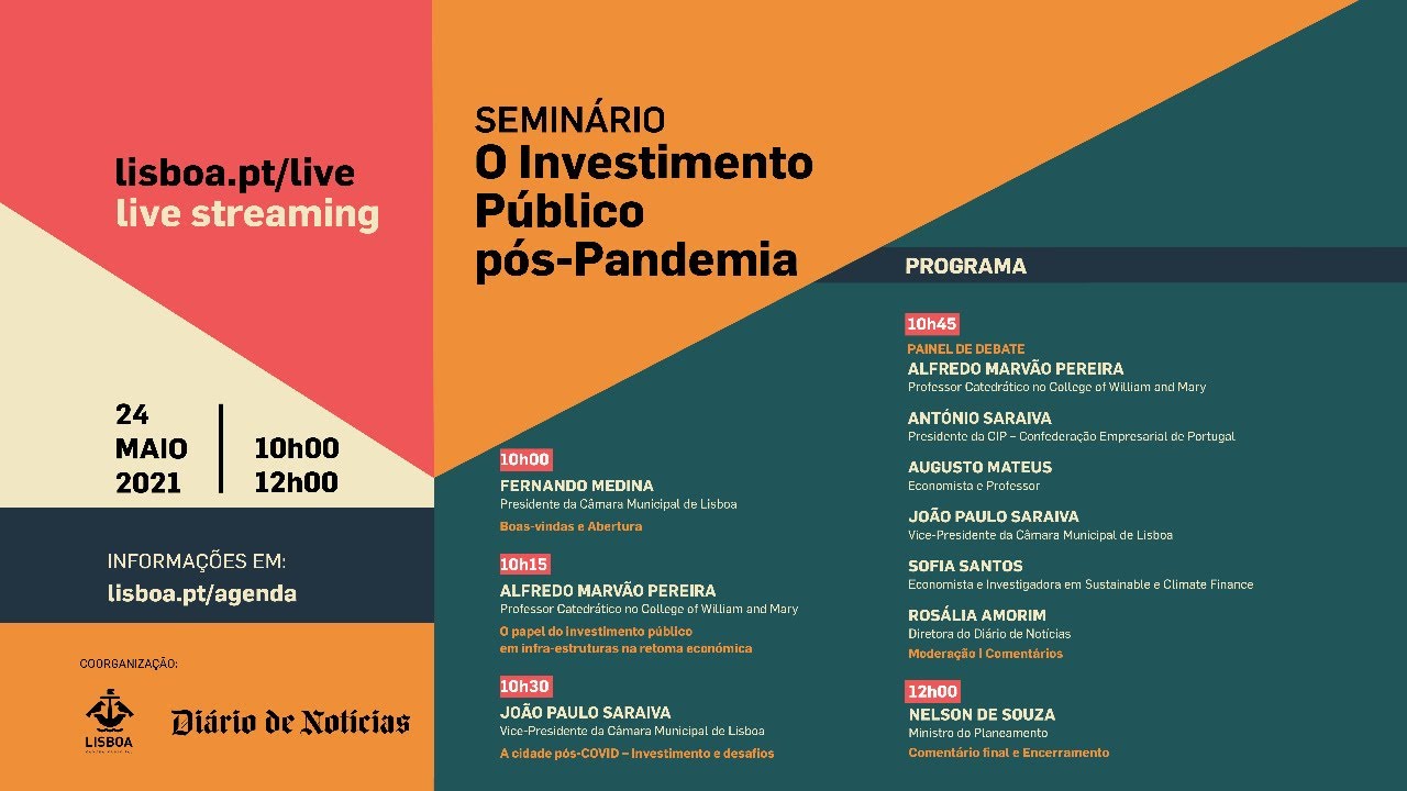 Seminário "O Investimento Público pós-Pandemia"